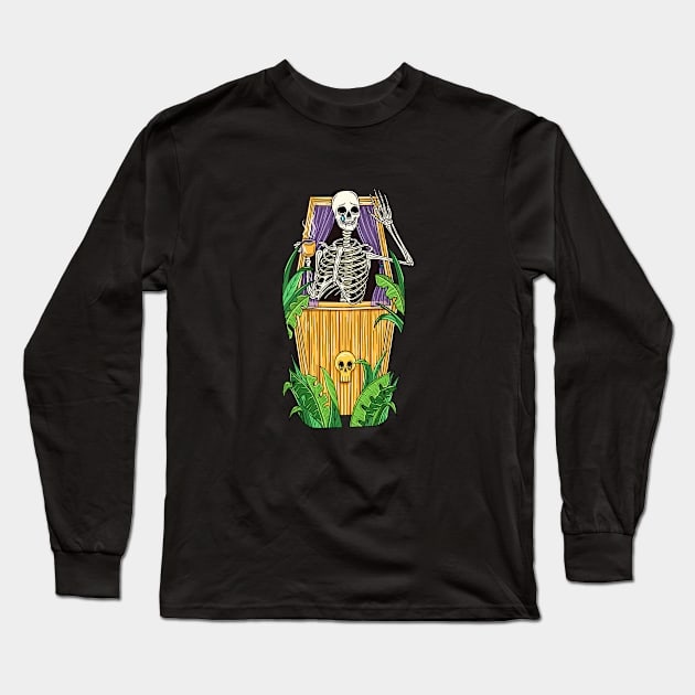 Homebody Long Sleeve T-Shirt by Sad Skelly